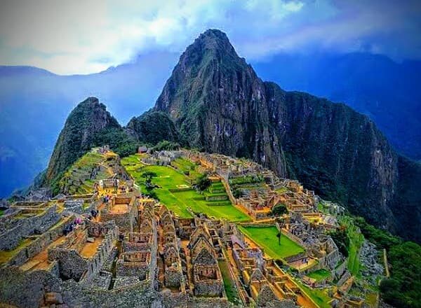 The terraced ruins of the Historic Sanctuary of Machu Picchu
