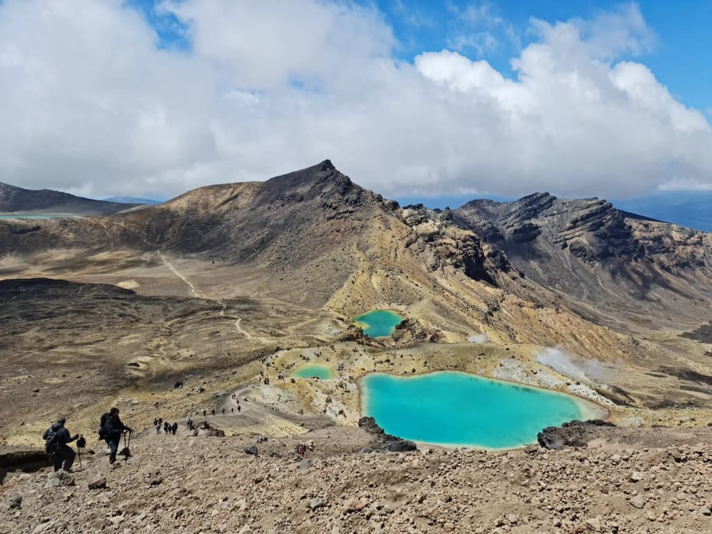 The dramatic volcanic crater of Tongariro National Park