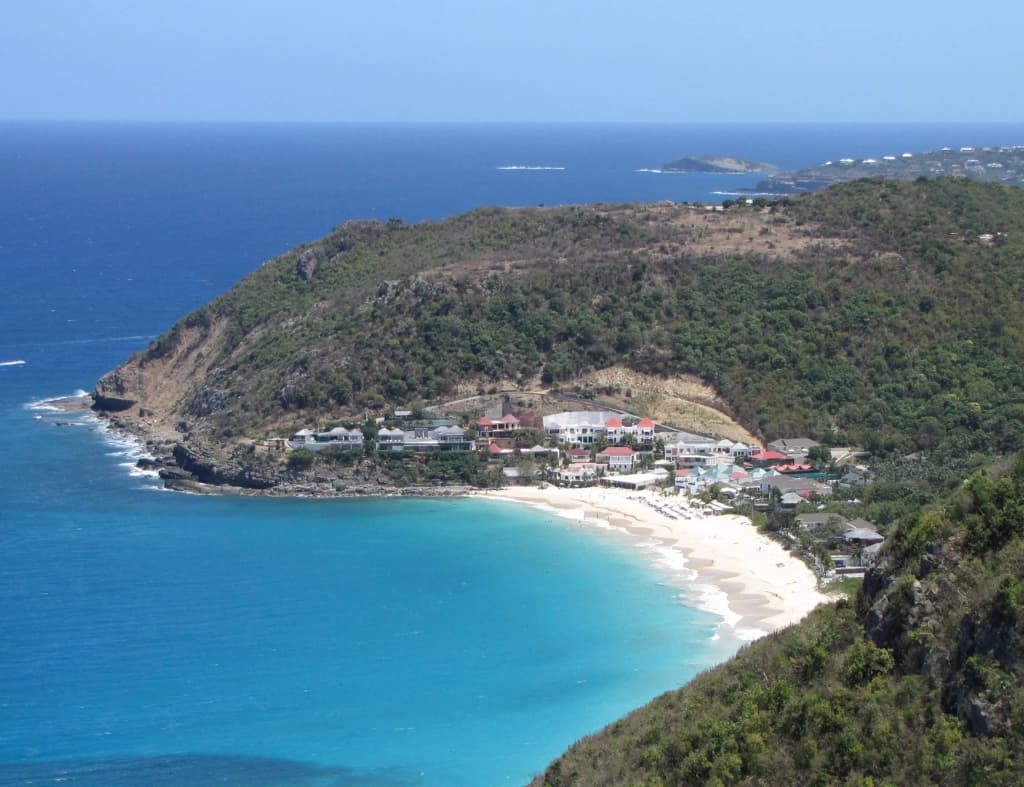 The pristine white sands and crystal clear waters of Plage des Flamands