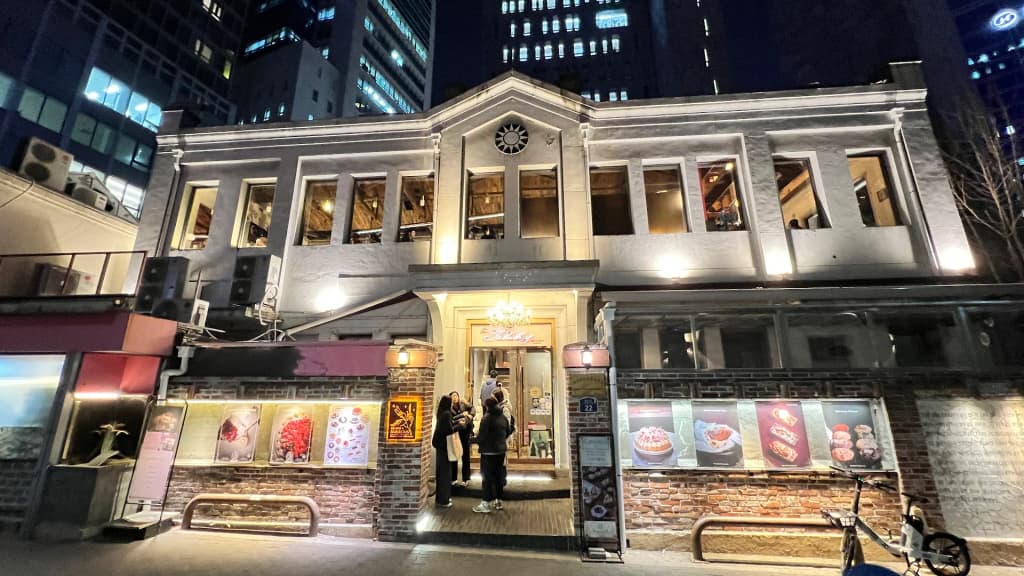 Shoppers navigating the brightly lit aisles of Olive Young in Myeongdong