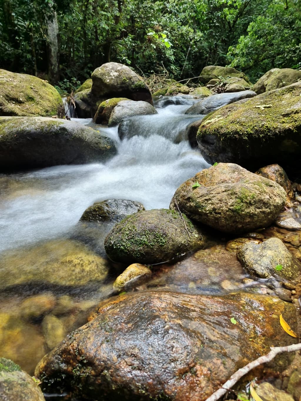 The pristine natural jacuzzi waters of Poço do Caetano waterfall