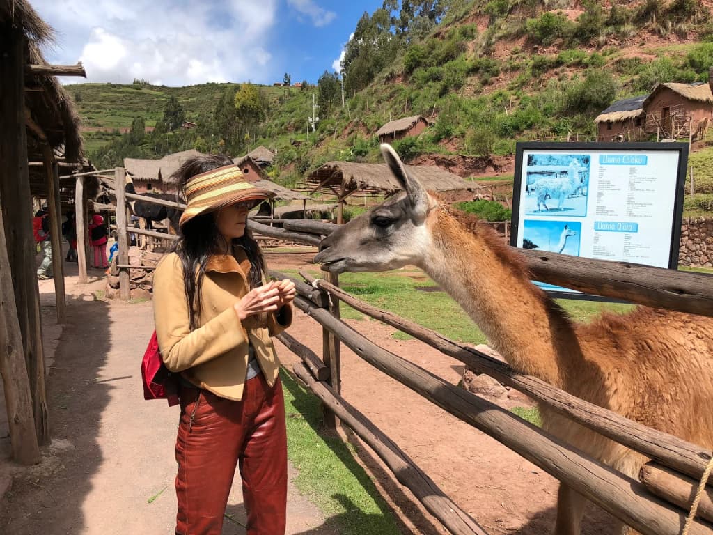 Awana Kancha traditional Andean weavers at work