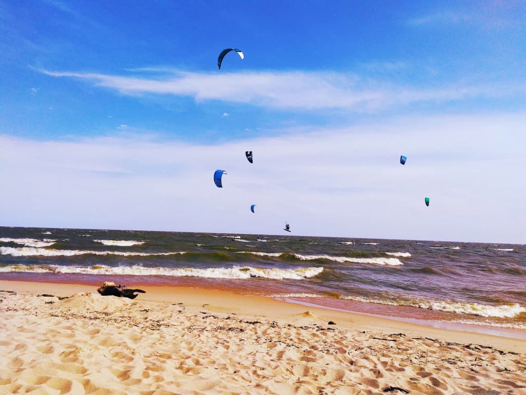 The wide, coffee-colored expanse of the Rio de la Plata