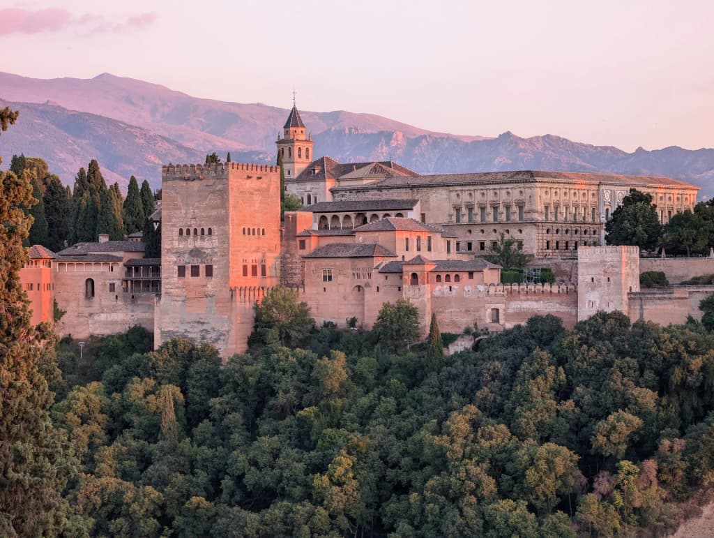 Alhambra palace in Granada, Spain