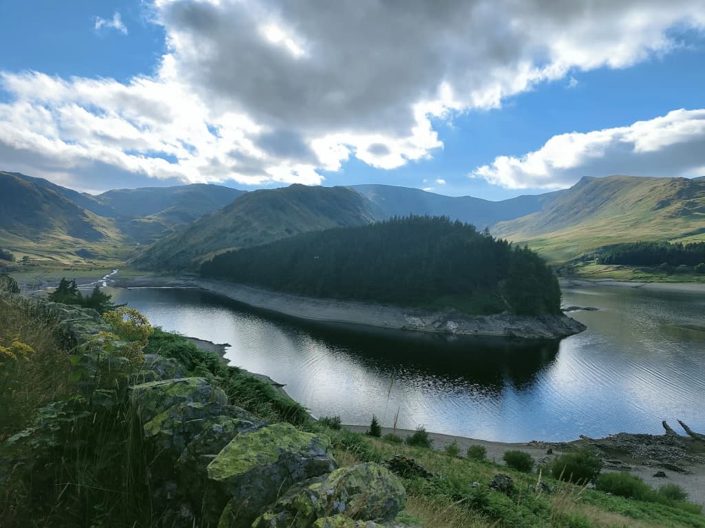 Moody skies and rugged peaks in the Lake District National Park