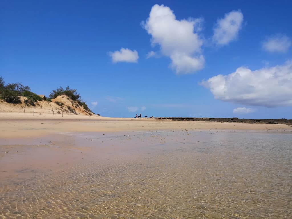 Águas cristalinas da Ilha de Bazaruto