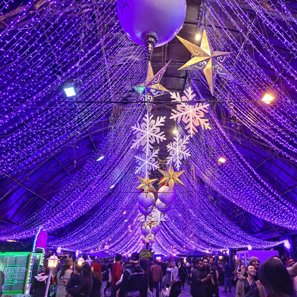 Evening stroll under Rua Coberta's lights, Gramado