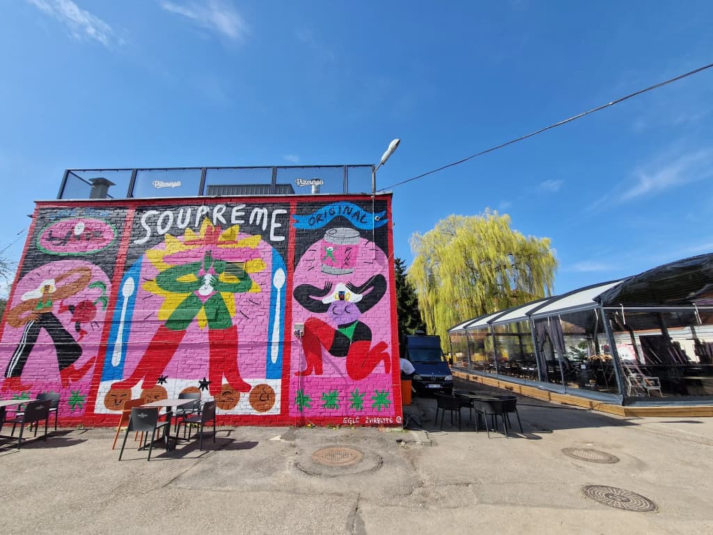 Puesto de comida callejera en Vilnius