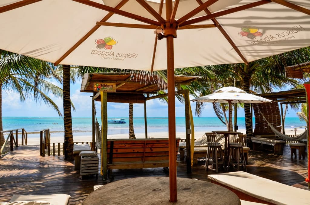 Relaxing by the water at Hibiscus Beach Club in Natal
