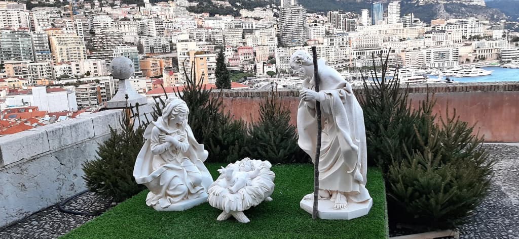 Panoramic view of Monaco City on the French Riviera