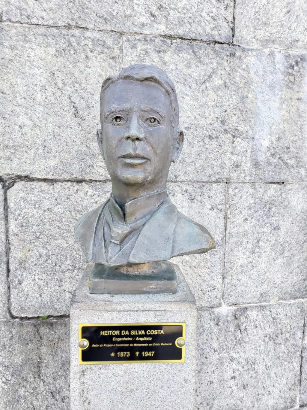 Close up architectural view of Christ the Redeemer