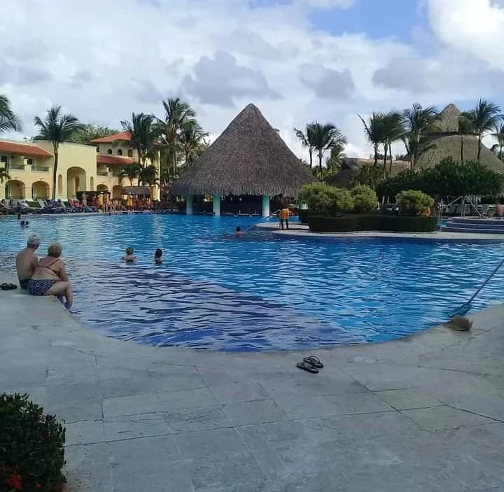 Colorful boats bobbing in the harbor of Bayahibe