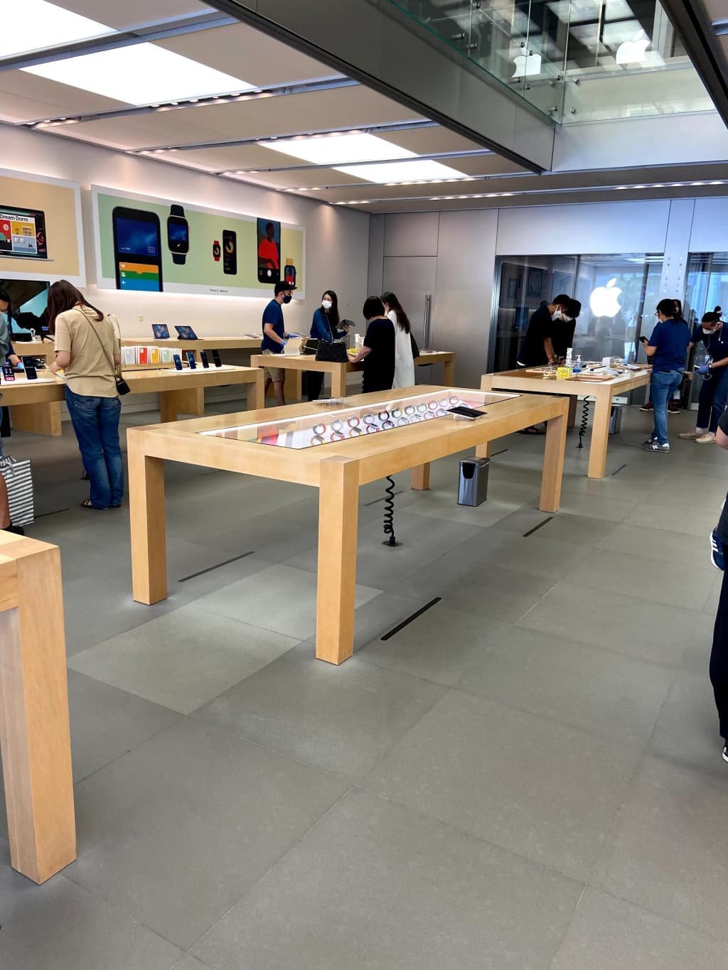 Apple Store exterior in Ginza shopping district