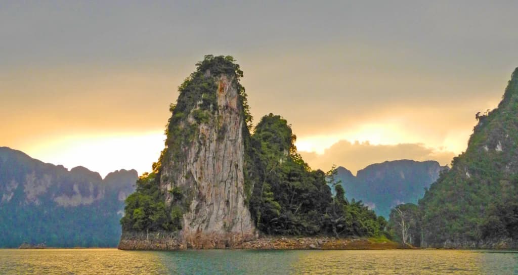 Floating bungalows deep in Khao Sok National Park