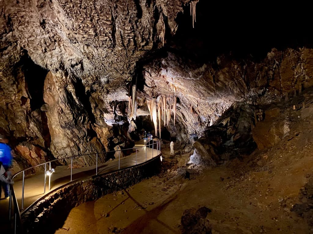 Stunning rock formations inside the Baradla Cave