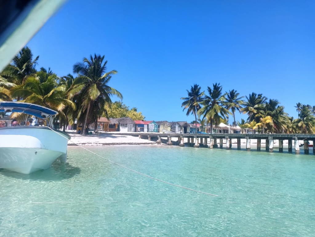 Pristine white sands of Saona Island