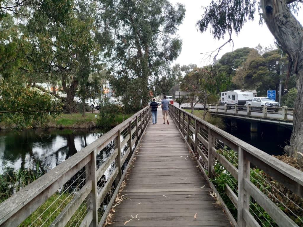 Dramatic cliffs meeting the surf in Victoria