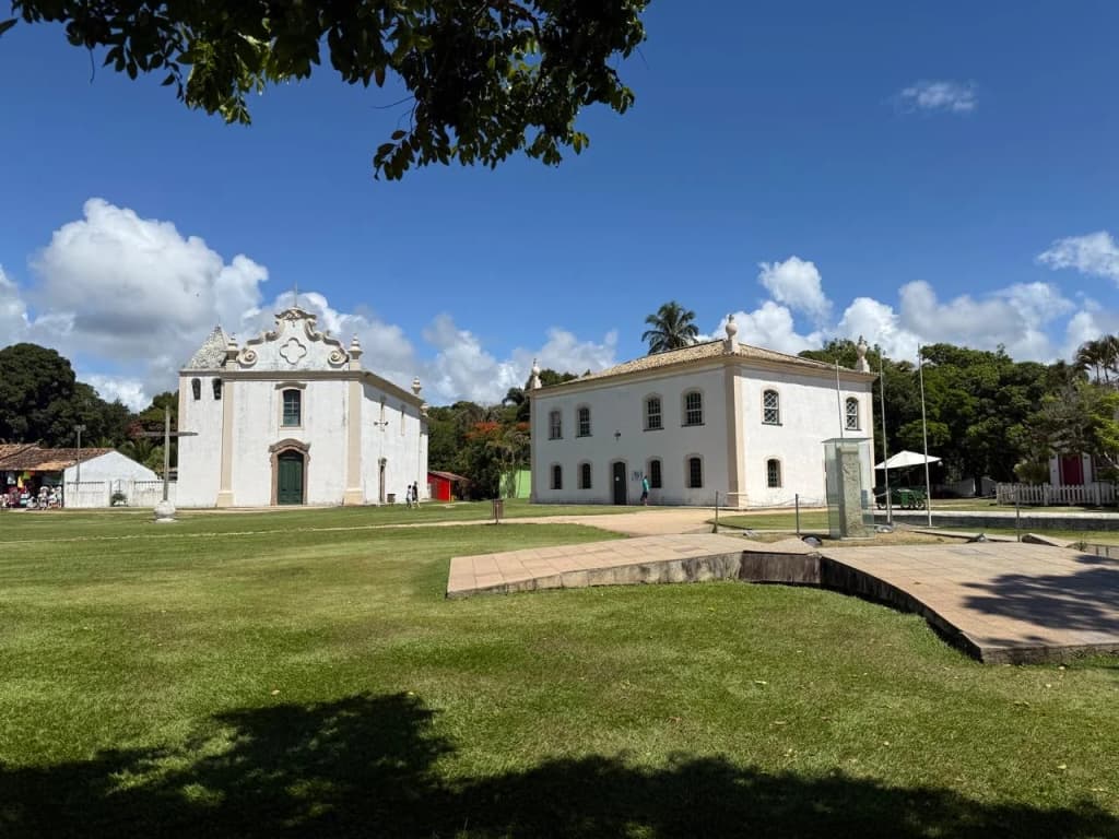 Historic architecture and sweeping coastal views from the Centro Histórico of Porto Seguro