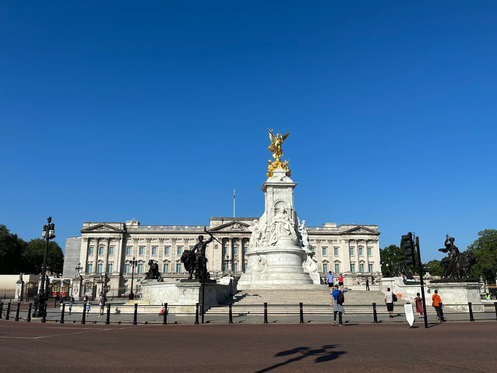 Buckingham Palace during Changing of the Guard