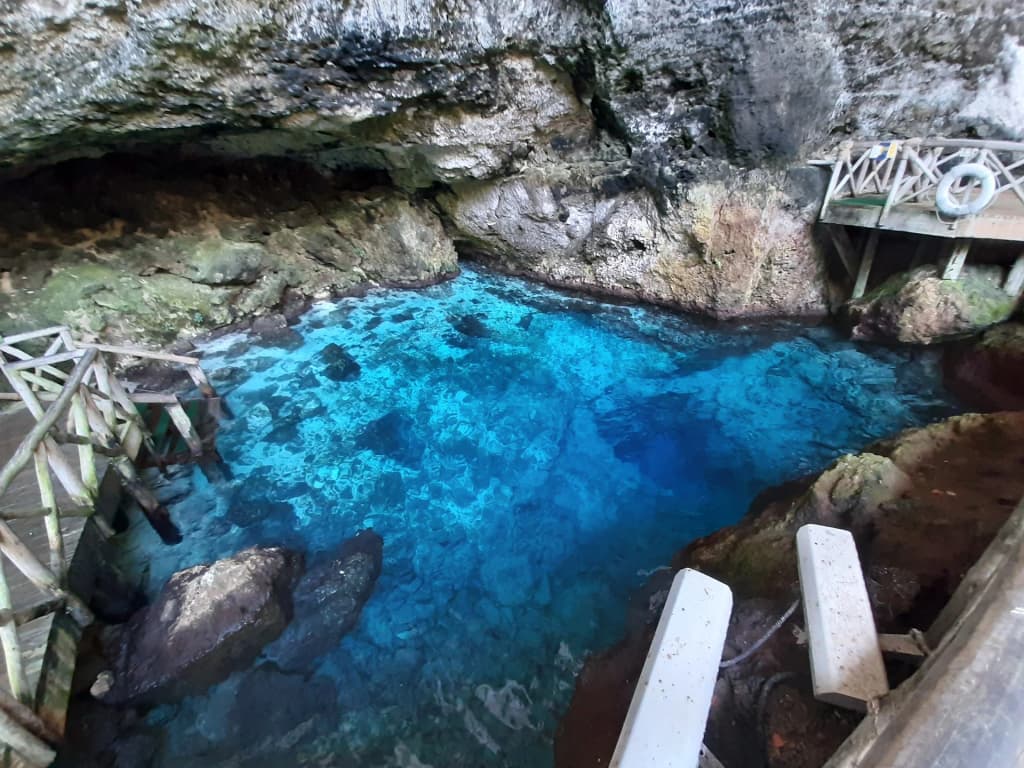 Diving into the deep blue hidden cenotes at Scape Park