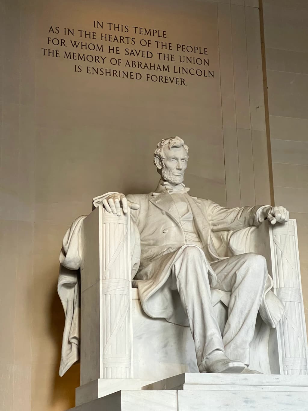 El Lincoln Memorial al atardecer en Washington DC