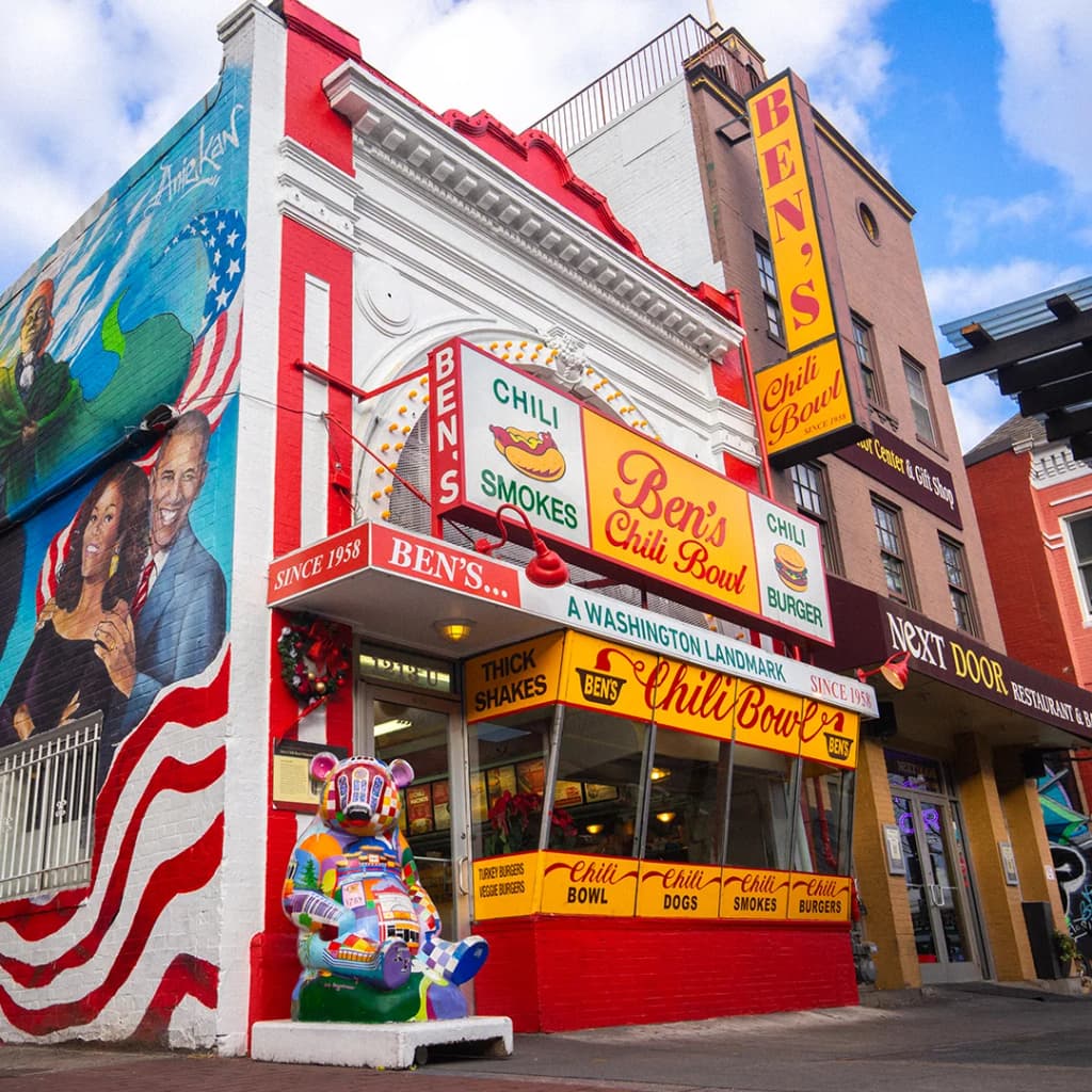 Fachada de Ben's Chili Bowl en Washington DC