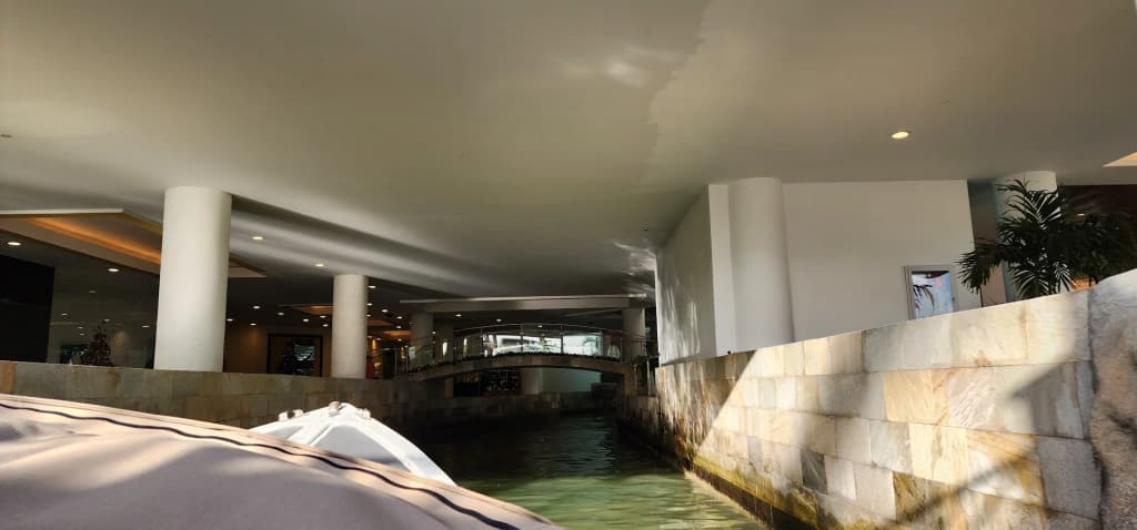 Flamingos caminhando na areia branca da Flamingo Beach