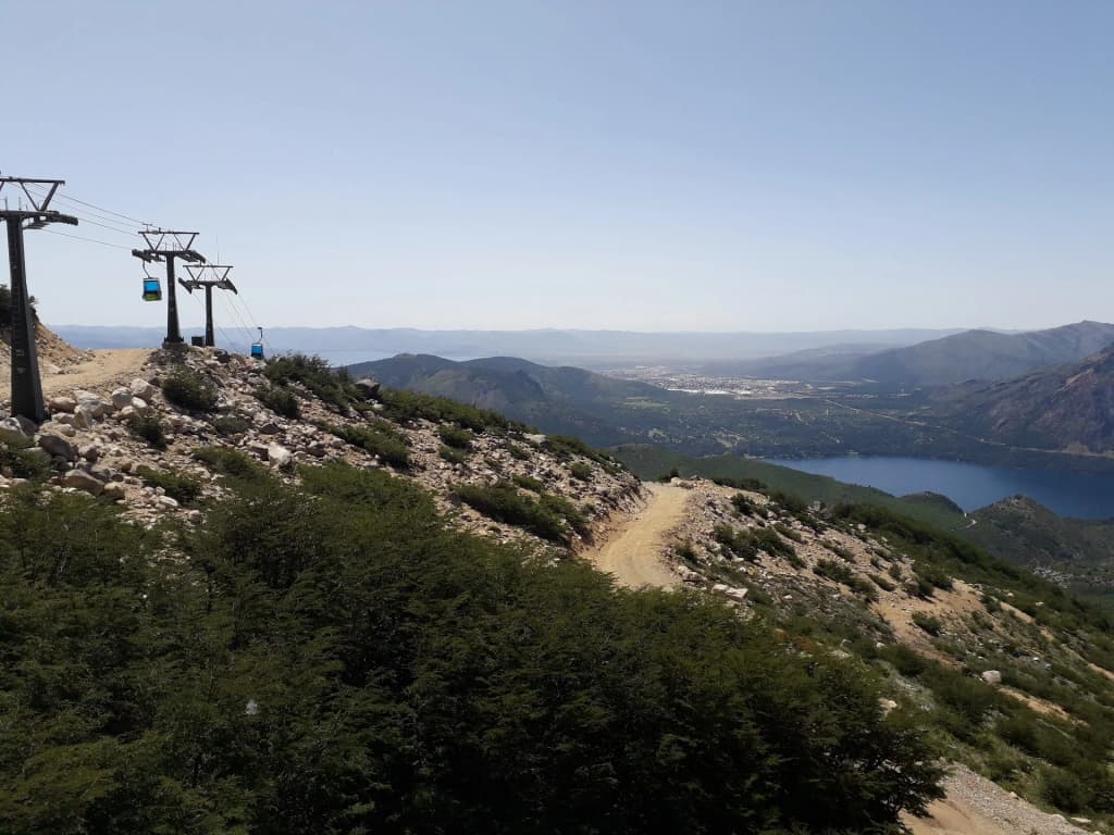 Panoramic views from Cerro Campanario over Nahuel Huapi Lake