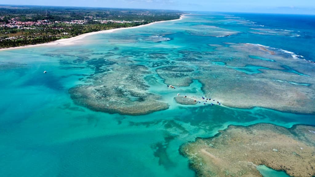 Crystal-clear water at Sao Miguel dos Milagres natural pools