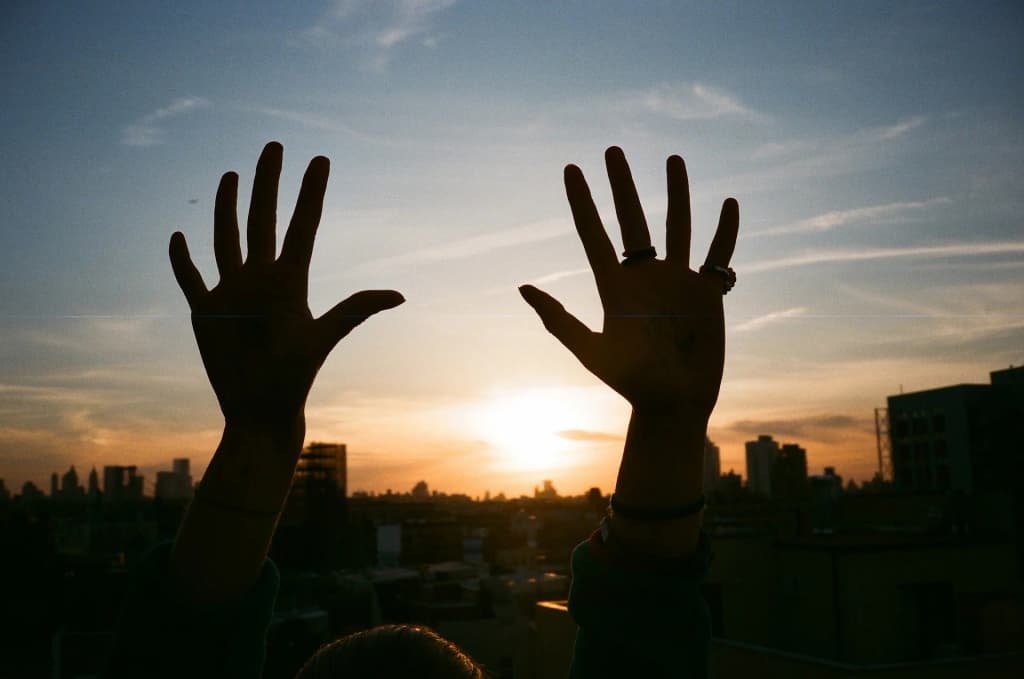 The dynamic Le Bain rooftop terrace offering panoramic views of the New York skyline