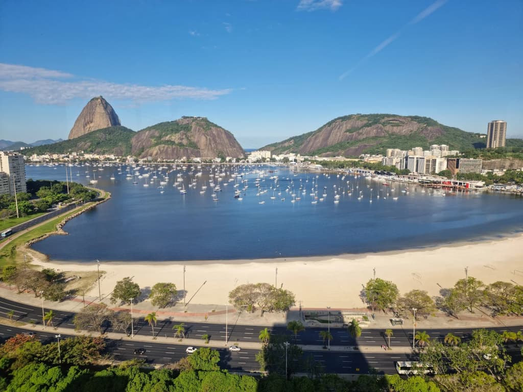 Sendero peatonal en Lagoa Rodrigo de Freitas