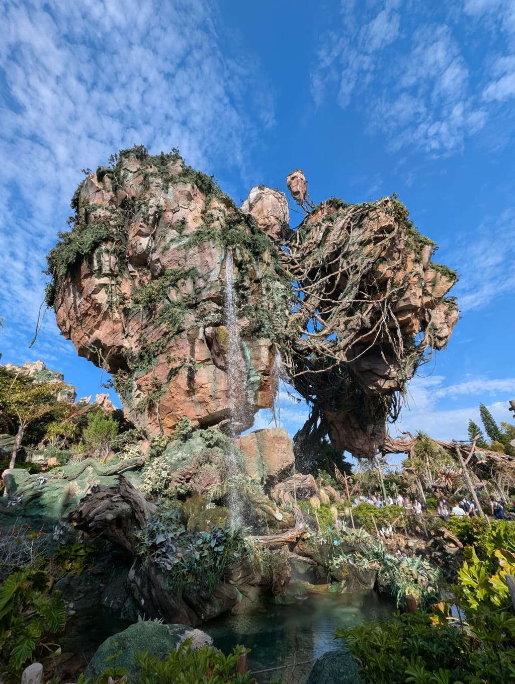 Bioluminescent floating mountains of Pandora at Disney's Animal Kingdom