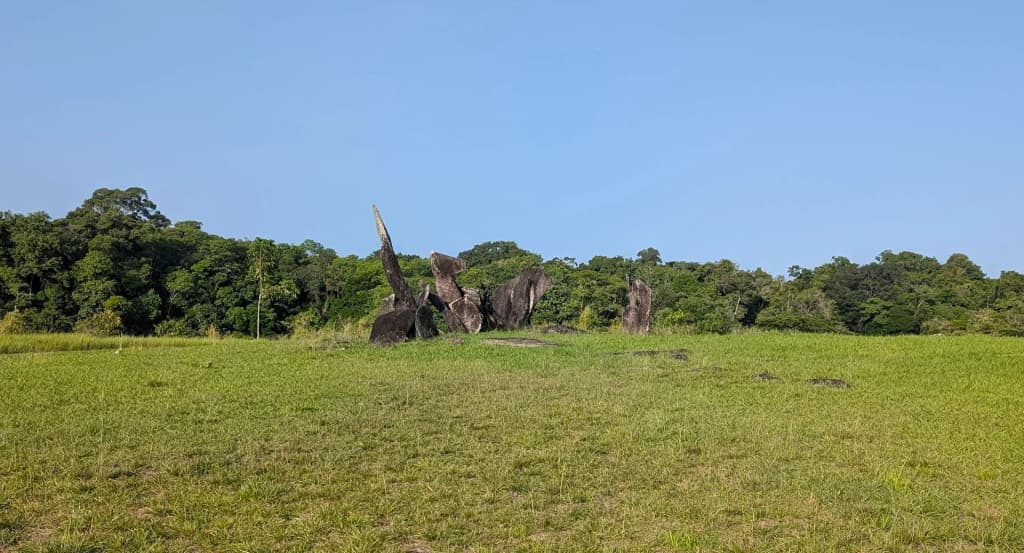 Ancient megalithic stones at Parque Arqueológico do Solstício