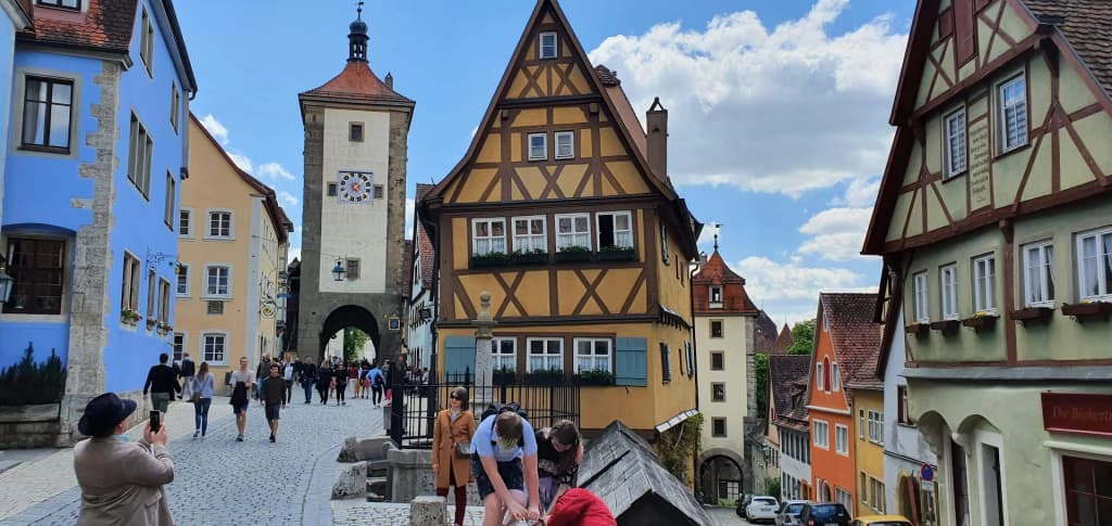 Rothenburg ob der Tauber - Historic medieval streets and architecture in Germany