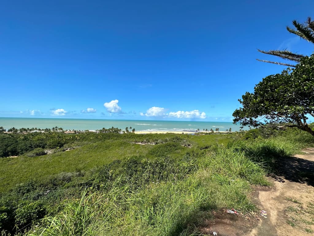 Historic colorful houses lining the Quadrado in Trancoso