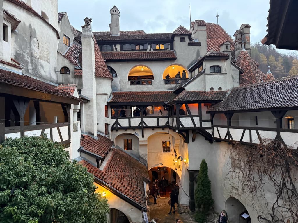 The imposing architecture of Bran Castle