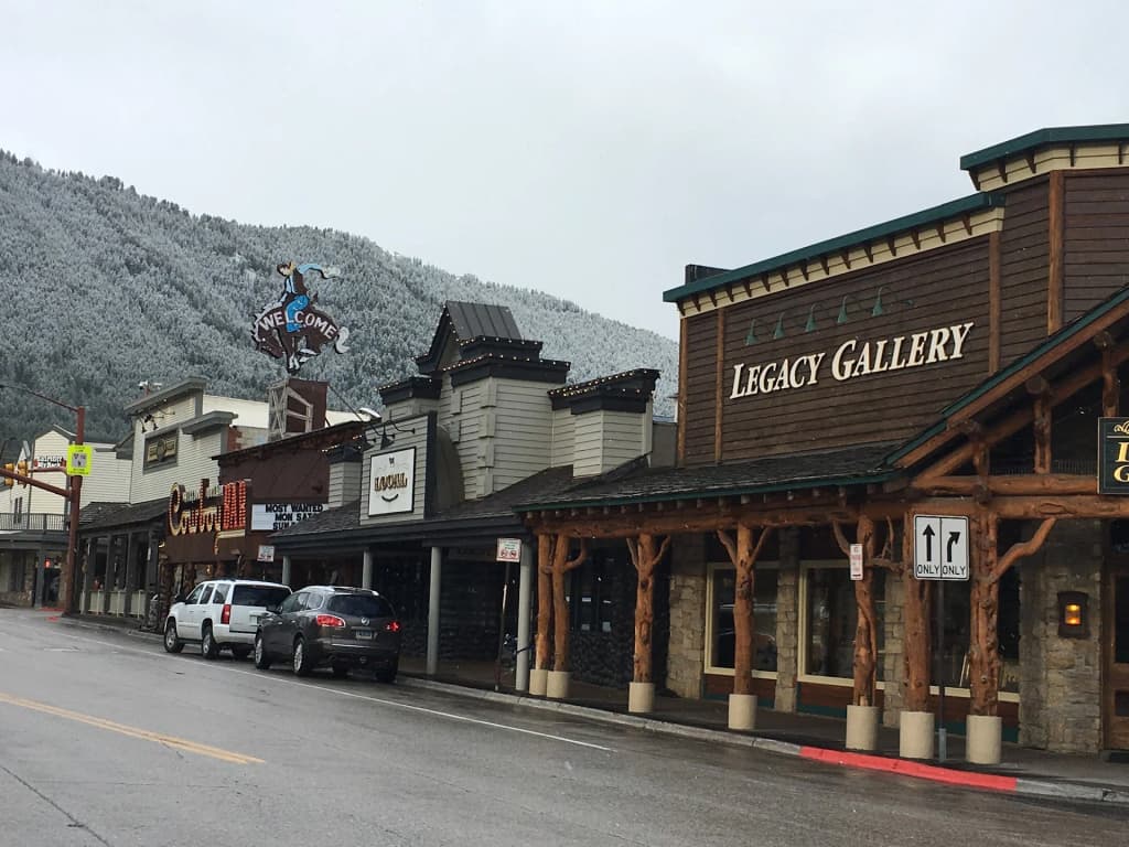 Winter wonderland and rugged peaks in Jackson Hole