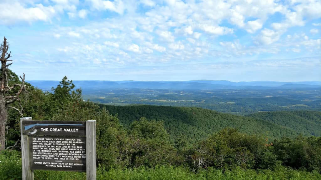 Colores de otoño en la Blue Ridge Parkway