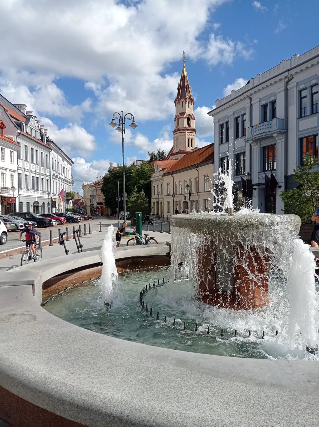 Calles empedradas del casco antiguo de Vilnius