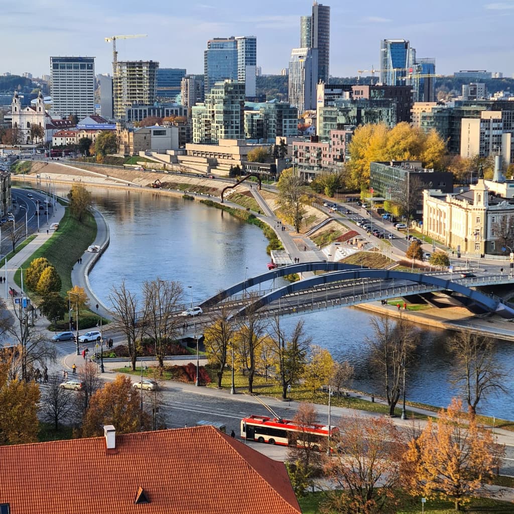 Panorámica y arquitectura de Vilnius