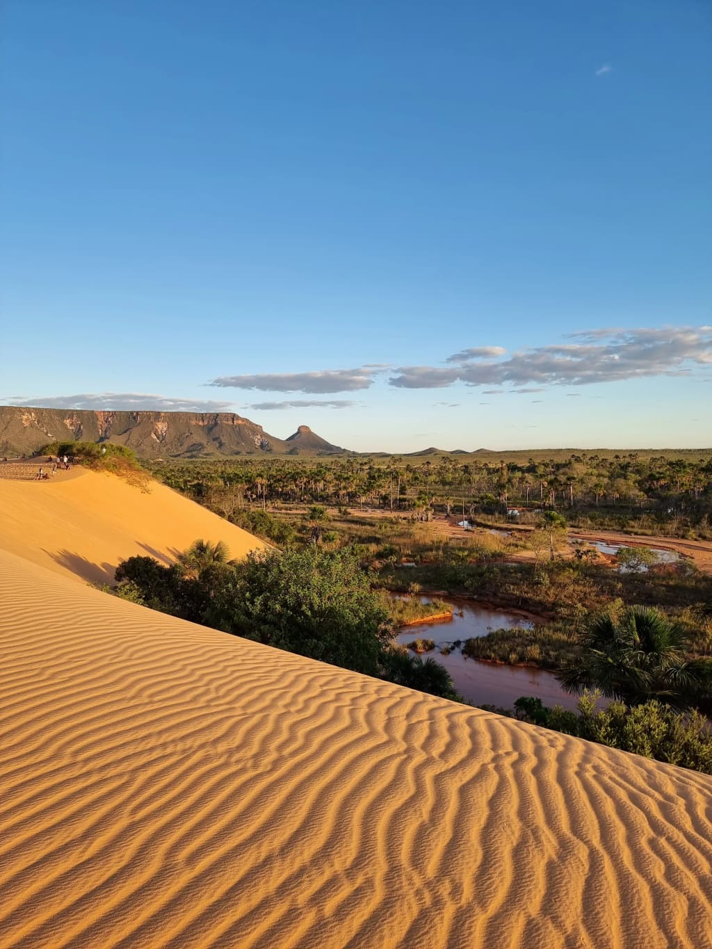 Towering orange dunes of Jalapão