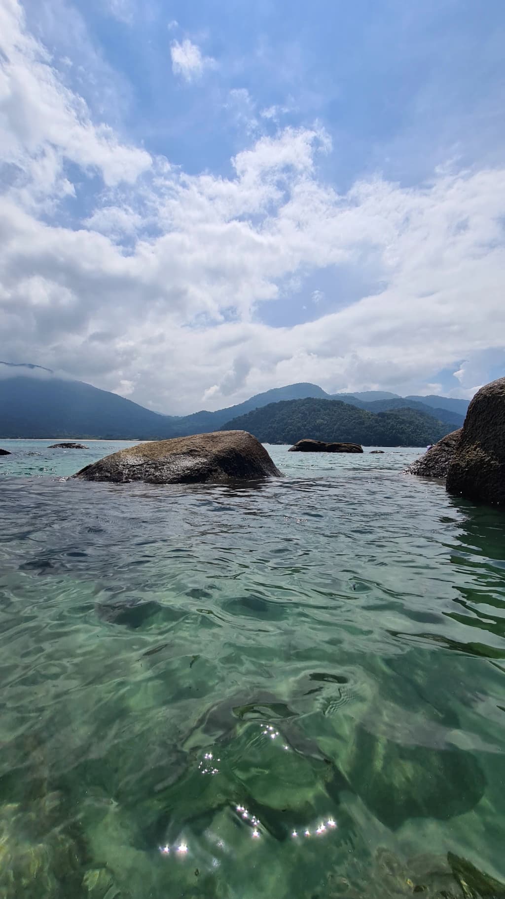Crystal clear waters at Praia da Ilha do Prumirim