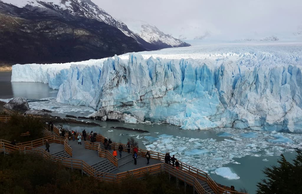 Beautiful landscape view of the Andes in Patagonia