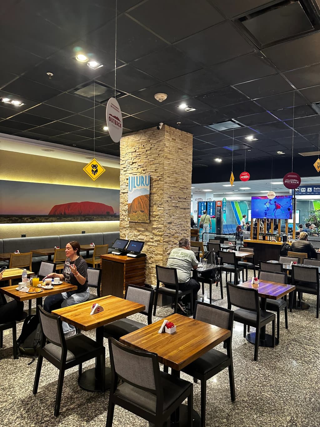 Outback Steakhouse Entrance at Aeroparque