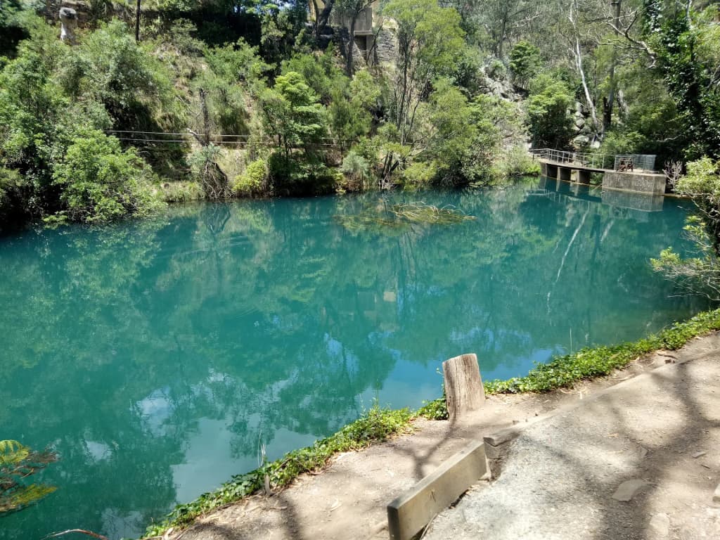 Ancient rock formations inside Jenolan Caves