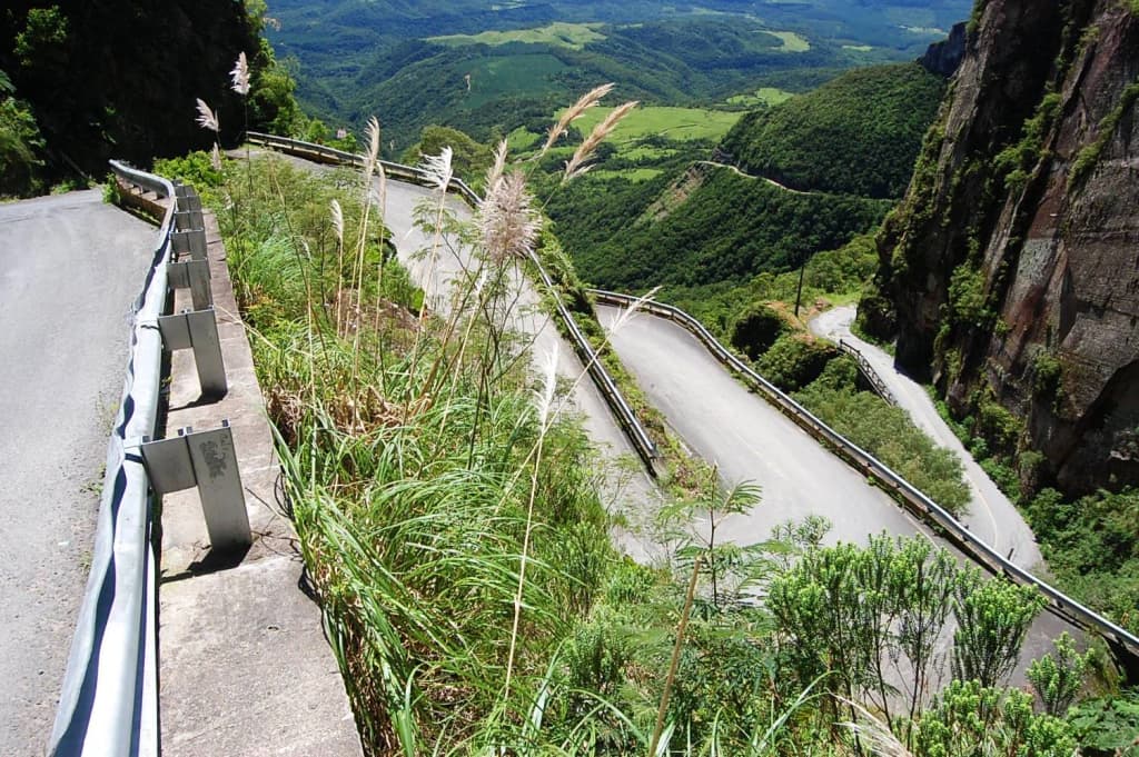 Vistas de montaña en Urubici al atardecer
