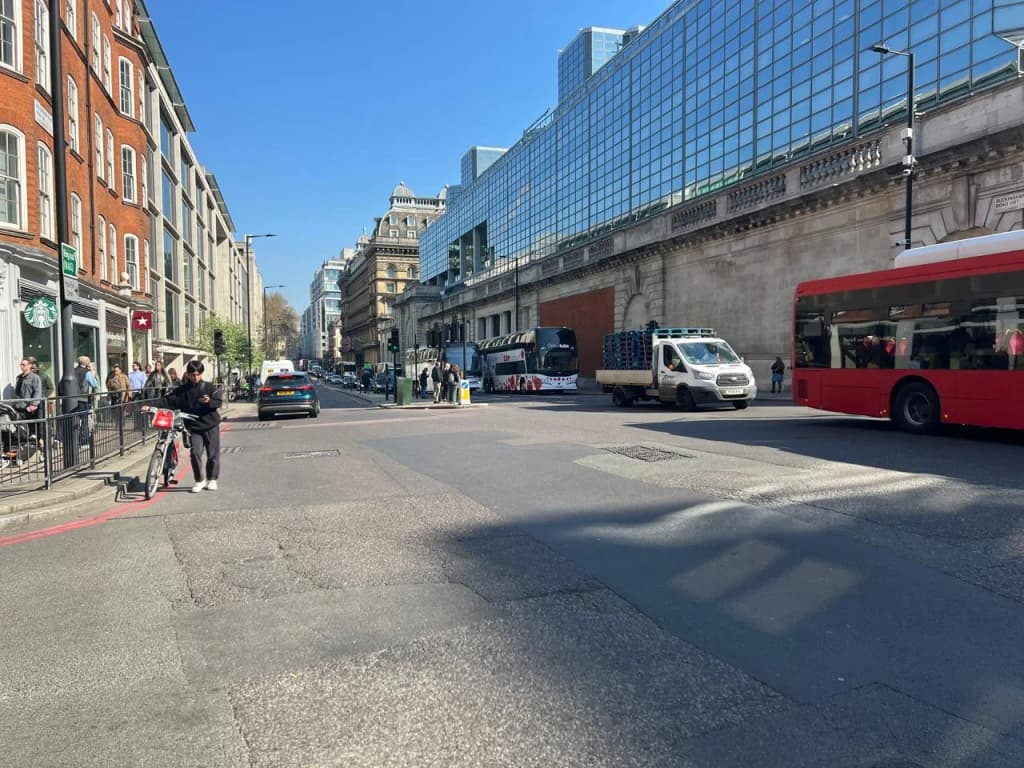 Dover Ferry Terminal with white cliffs in background