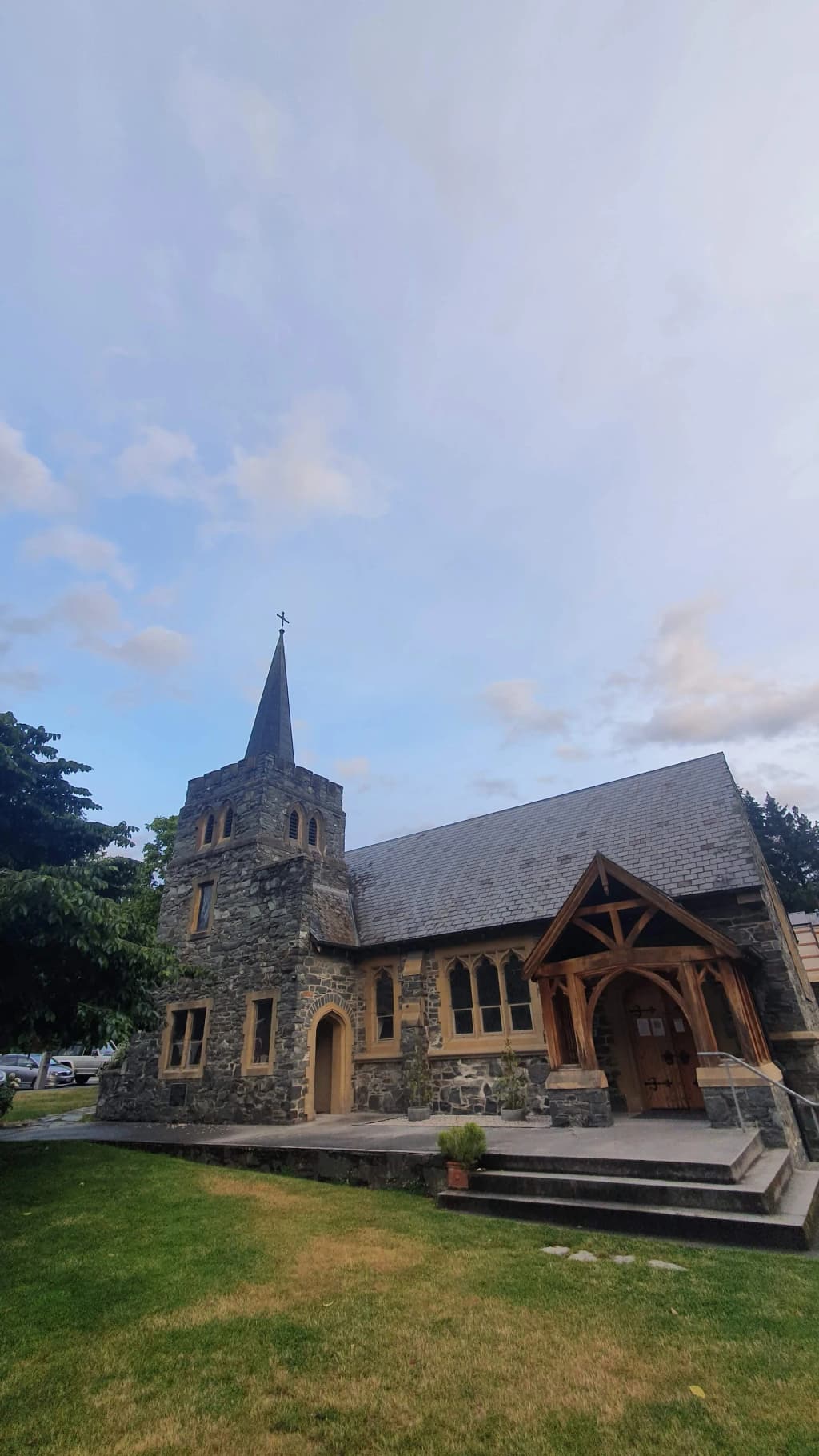 Queenstown nightlife and lakeside lights