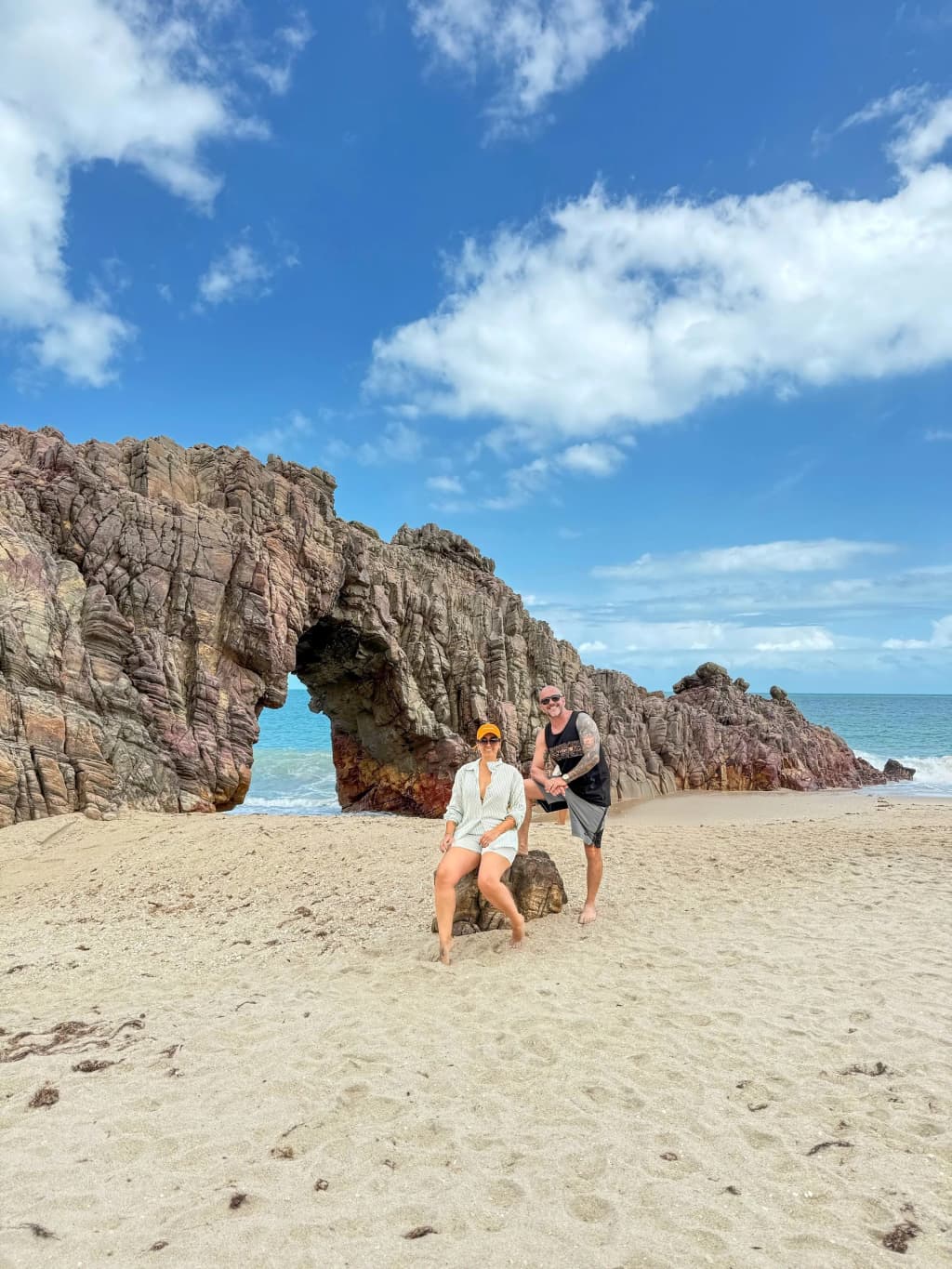 The pristine sands and inviting waters of Jericoacoara Beach