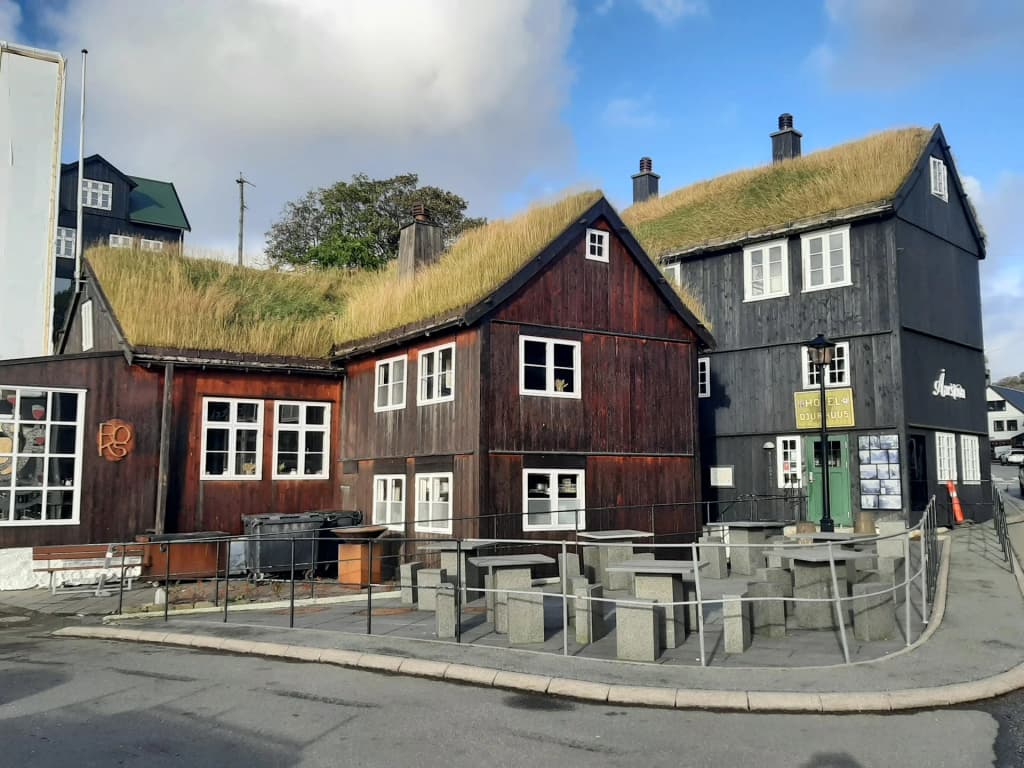 Old Faroese parliament buildings. Tinganes. - Photo by Mike Mannaart